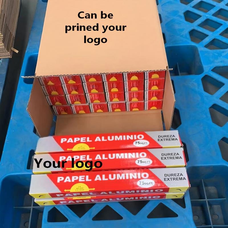 household aluminium foil roll 25ft,50ft,75ft,200ft household aluminium foil roll 25ft,50ft,75ft,200ft