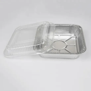 square 9" x 9" aluminum foil container sq230