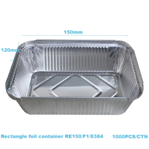 Rectangle aluminium foil container RE150