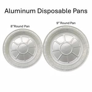 8" 9" inch round disposable aluminum foil pan baking roasting factory 930ml