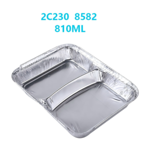2 compartment aluminium foil container factory 2c230 8582