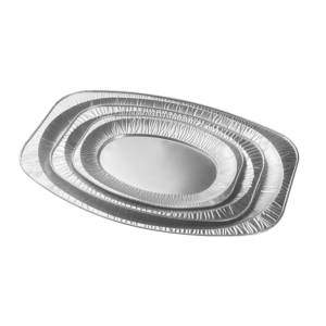 oval small aluminum foil platter foil container manufacturers p255