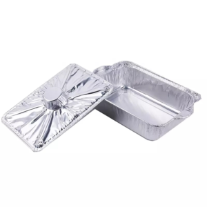 recyclable aluminum foil pot with lid