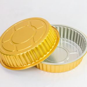 aluminium foil container round gold foil container