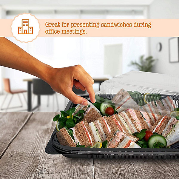 disposable plastic container sushi service packing tray with lid sushi plate disposable plastic container sushi service packing tray with lid sushi plate