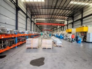 Factory workshop for aluminum foil roll and disposable aluminium foil container production